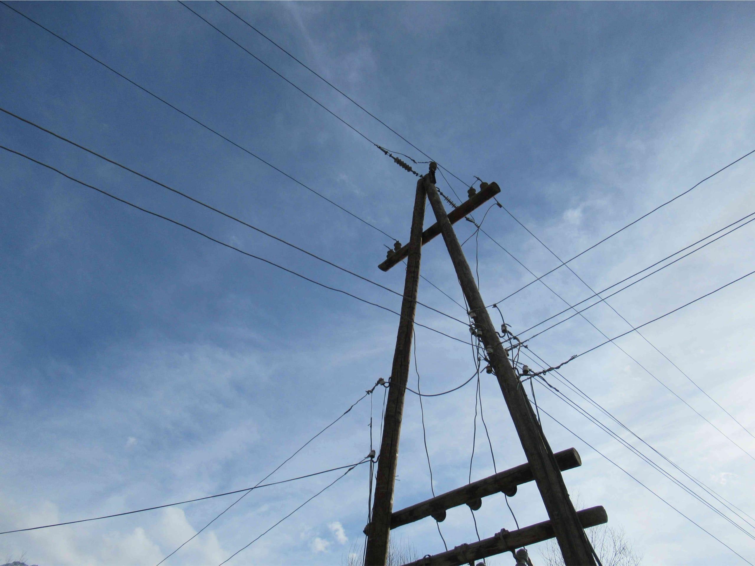 Power pylon in Ishkashom district, Badakhshan province