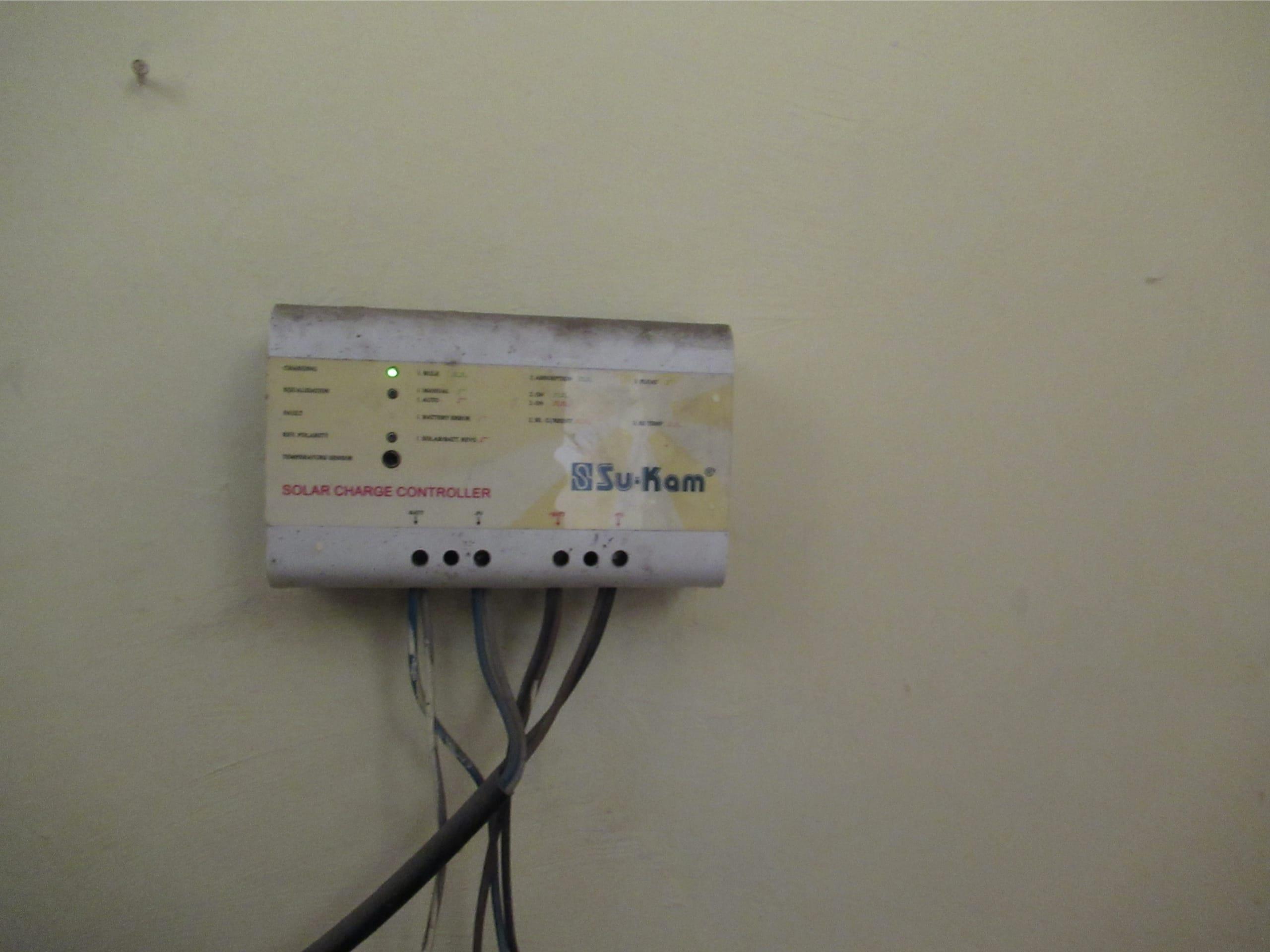 Charge Controller to limit the rate at which electric current is added to or drawn from electric batteries.